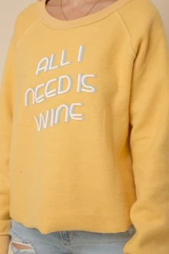 HEM & THREAD COFFEE OR WINE REVERSIBLE PULLOVER Tops