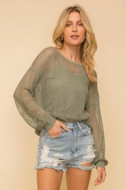HEM & THREAD Tops NOTHING BUT NET SWEATER + BRAMI SET