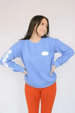 HumanKIND Company BLUE SKIES AHEAD CREWNECK
