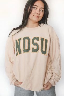 HumanKIND Tops NDSU CORDED CREWNECK