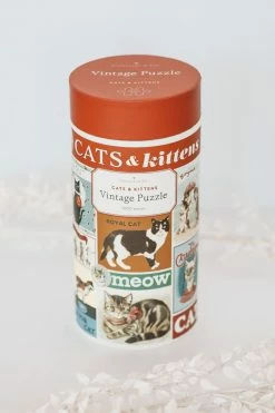 CAVALLINI PAPERS & CO. CATS & KITTENS VINTAGE PUZZLE LIFESTYLE
