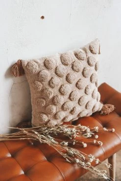 BLOOMINGVILLE COTTON TUFTED DOT PILLOW Home