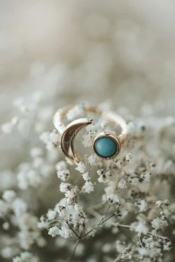 MESA BLUE AMAZONITE MOON RING ACCESSORIES