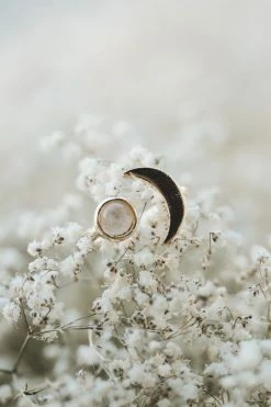 MESA BLUE MOONSTONE CRESCENT RING ACCESSORIES