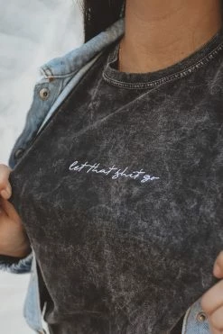 HumanKIND LET THAT SHIT GO EMBROIDERED TEE Tops