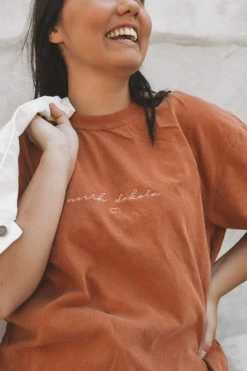 HumanKIND Tops NORTH DAKOTA EMBROIDERED TEE