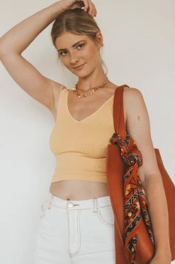 NIKIBIKI VINTAGE V-NECK CROP TOP Crop Tops