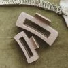 TIEPOLOGY ACCESSORIES HAIR CLAW SET • MATTE MOCHA