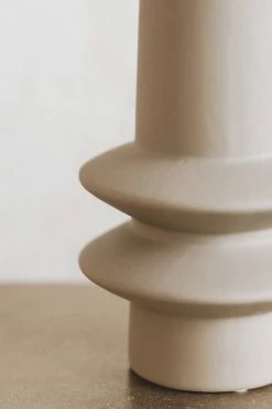 BLOOMINGVILLE NEUTRAL LATEX GLAZE STONEWARE VASE · TAUPE Home