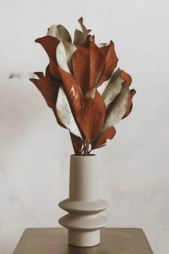 BLOOMINGVILLE NEUTRAL LATEX GLAZE STONEWARE VASE · TAUPE Home