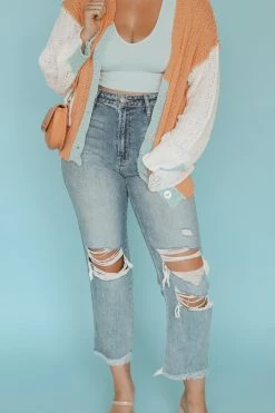 FLYING MONKEY FINN HIGH RISE STRAIGHT JEANS