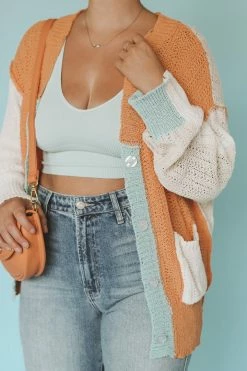 POL Sweaters SQUARED AWAY CARDIGAN