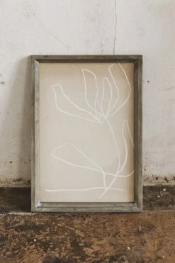 BLOOMINGVILLE Home WOOD FRAMED ABSTRACT WALL DECOR