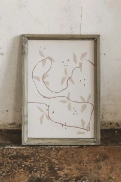 BLOOMINGVILLE Home WOOD FRAMED ABSTRACT WALL DECOR