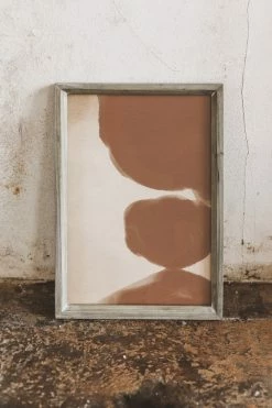 BLOOMINGVILLE Home WOOD FRAMED ABSTRACT WALL DECOR