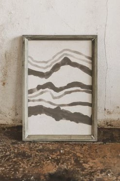 BLOOMINGVILLE Home WOOD FRAMED ABSTRACT WALL DECOR