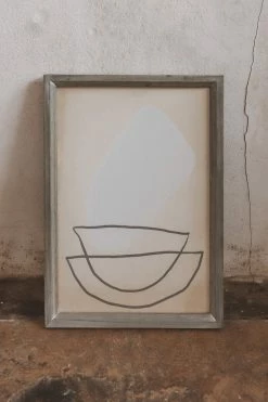 BLOOMINGVILLE Home WOOD FRAMED ABSTRACT WALL DECOR