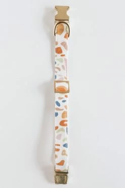 THE FOGGY DOG TERRAZZO DOG COLLAR LIFESTYLE