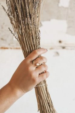 MESA BLUE ACCESSORIES OPAL SUN + MOON RING