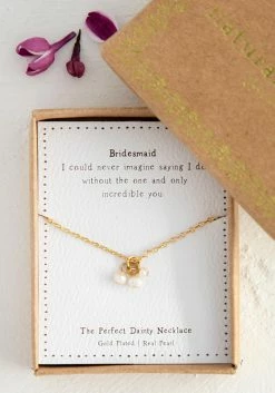 NATURAL LIFE BRIDESMAID PEARL PERFECT NECKLACE ACCESSORIES