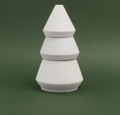 PADDYWAX CYPRESS + FIR WHITE TREE CANDLE STACK