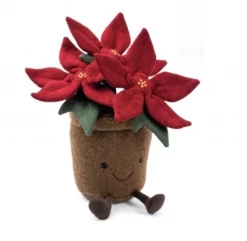 JELLYCAT POINSETTIA PLUSH 12" LIFESTYLE