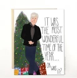 DEBBIE DRAWS FUNNY KEITH MORRISON DATELINE CHRISTMAS CARD