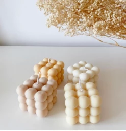 DUSTY ROSE BODEGA BUBBLE CANDLE