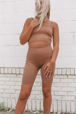 NIKIBIKI Bottoms RIBBED BIKER SHORTS