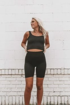 NIKIBIKI Bottoms RIBBED BIKER SHORTS