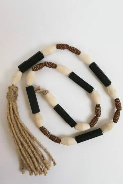 BLOOMINGVILLE PAULOWNIA WOOD BEAD GARLAND · MULTI-COLOR Home