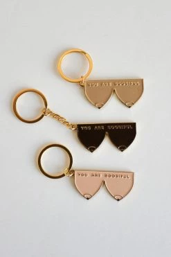 CONFETTI RIOT YOU ARE BOOBIFUL KEYCHAIN