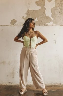 MISS LOVE Bottoms OWEN CROPPED CORDUROY PANTS