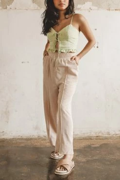 MISS LOVE Bottoms OWEN CROPPED CORDUROY PANTS