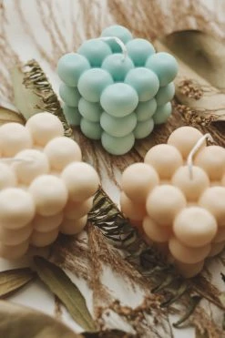 DUSTY ROSE BODEGA BUBBLE CANDLE