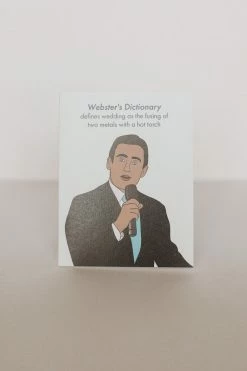 PARTY MOUNTAIN PAPER CO. MICHAEL SCOTT WEDDING CARD