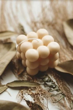 DUSTY ROSE BODEGA BUBBLE CANDLE