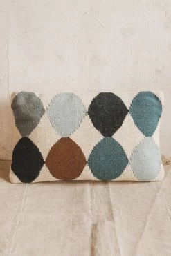 CREATIVE CO-OP Home PATTERNED WOOL LUMBAR PILLOW