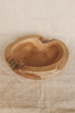 CREATIVE CO-OP ROUND TEAK WOOD BOWL · 10