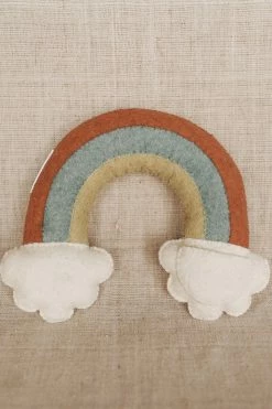 CREATIVE CO OP Home RAINBOW TOOTH FAIRY PILLOW