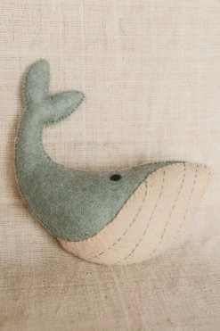CREATIVE CO OP WHALE TOOTH FAIRY PILLOW Home