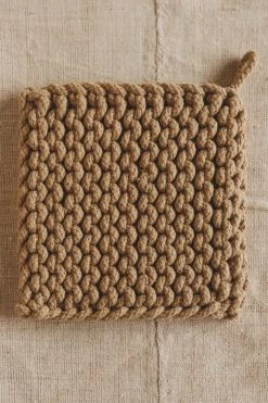 CREATIVE CO OP Home SQUARE CROCHET POTHOLDER