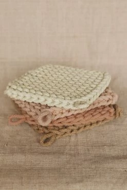 CREATIVE CO OP Home SQUARE CROCHET POTHOLDER