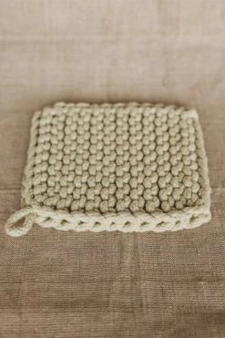 CREATIVE CO OP Home SQUARE CROCHET POTHOLDER