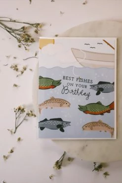 BLOOMWOLF STUDIO BEST FISHES BIRTHDAY CARD LIFESTYLE
