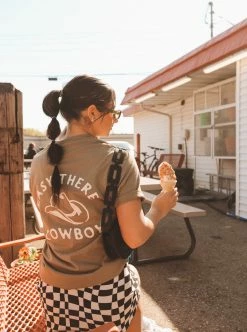 KITTSONA CUSTOM CLOTHING EASY THERE COWBOY VINTAGE TEE