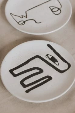 BLOOMINGVILLE ABSTRACT DESIGN STONEWARE PLATE Home