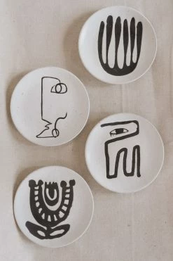 BLOOMINGVILLE ABSTRACT DESIGN STONEWARE PLATE Home