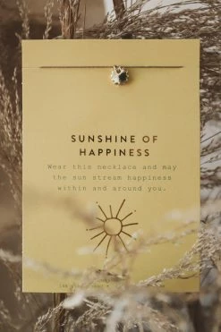 LUCKY FEATHER ACCESSORIES SUNSHINE OF HAPPINESS NECKLACE