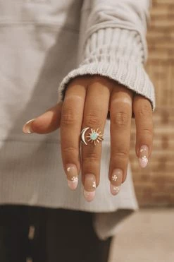 MESA BLUE AMAZONITE SUN + MOON RING ACCESSORIES